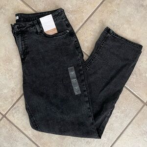 LC Lauren Conrad Midrise Boyfriend Jean Size 16L Charcoal Wash NWT